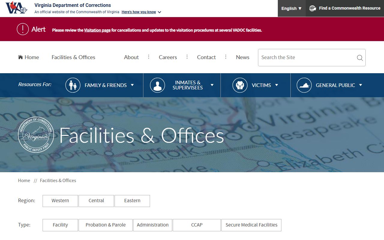Patrick Henry Correctional Unit inmate lookup VADOC facilities listing